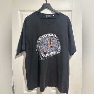 KITH Ring Championship Logo Black Size XXL Short Sleeve Relaxed Fit Shirt